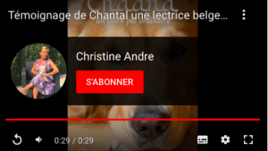 Abonnement chaine youtube de Christine Amdré